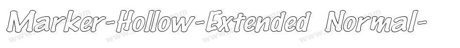 Marker-Hollow-Extended Normal字体转换